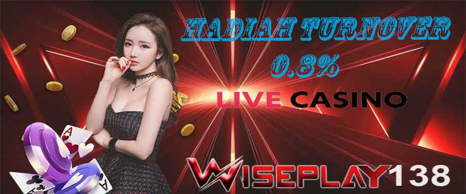 Promo Hadiah Live Casino 0.8%